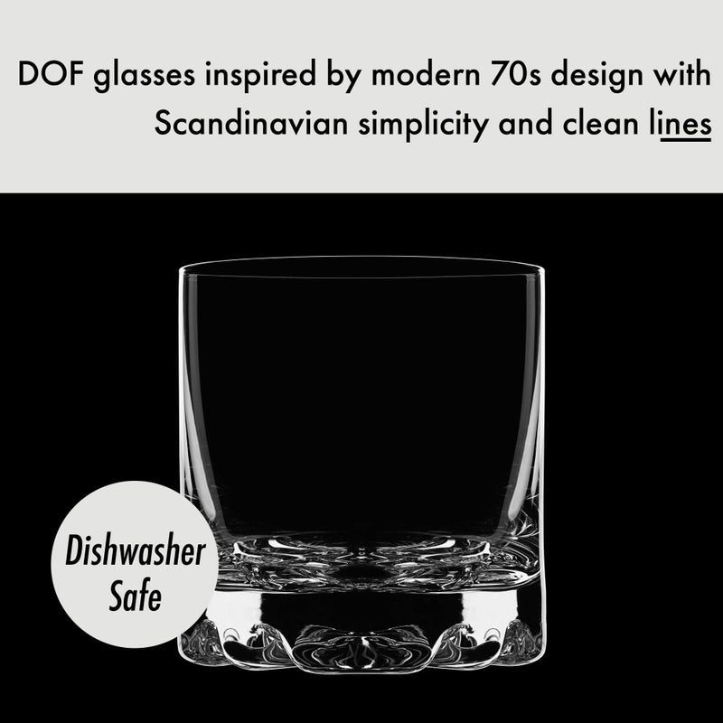 Orrefors Erik Double Old Fashioned Glasses (Set of 4) - 12 Fl. Oz., Minimalistic Glasses with Heavy Base, Glassware for Whiskey, Bourbon, Gin, Serving Cocktails & Margaritas, Dishwasher Safe - Image 3